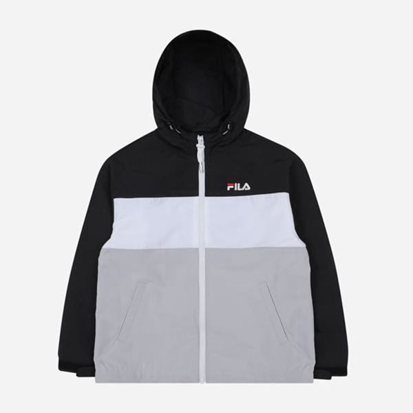 Fila Bunda Detske Čierne - Biella Windbreaker Vypredaj - Slovakia 80145-RTAQ